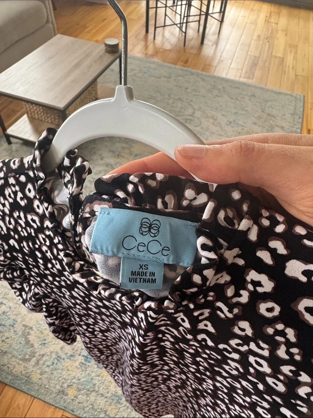 Never Worn Cheetah Cap Sleeve Top